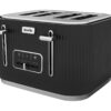 BREVILLE Linear VTR030 4-Slice Toaster - Black & Chrome, Black