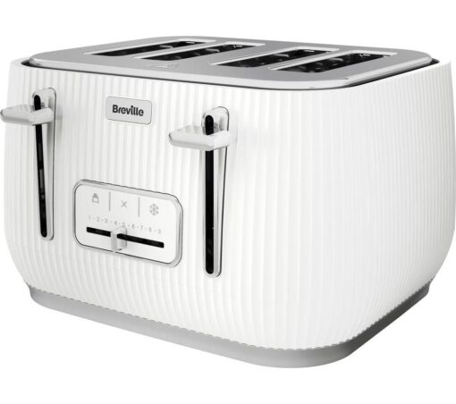 BREVILLE Linear VTR031 4-Slice Toaster - White, White