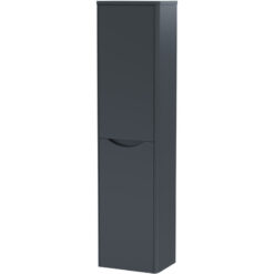 Balterley - Wall Hung 2 Soft Close Door Tall Unit, 400mm - Soft Black