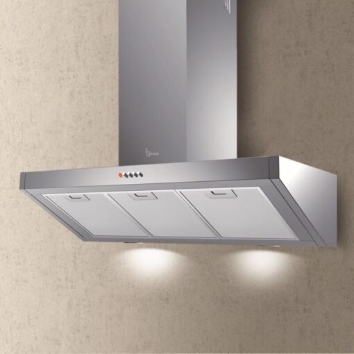 Bankia wall hood 60 cm. - Stainless steel - 700 m3/h - Baraldi