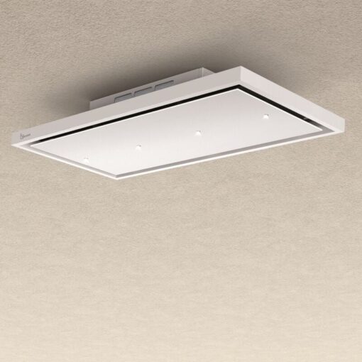 Baraldi - Gea Free ceiling hood 120x60 cm. - White with led - 900 m3/h