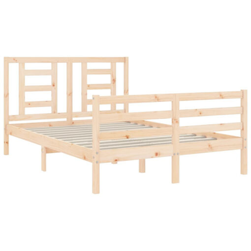 Barkhad Solid Wood Storage Bed