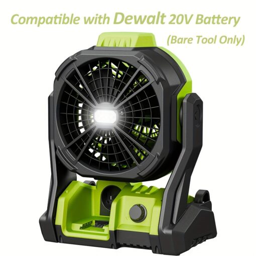 Battery Operated Fan, For 20v , Camping Fan , For Corded, Led , , For Hanging, For (battery Not Included)