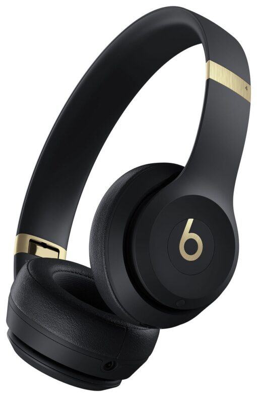 Beats Solo 4 On-Ear True Wireless Headphones - Black & Gold