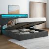 // Bed /-duty Upholstered Bed Frame/ Bed/ / Wooden Slats /-free