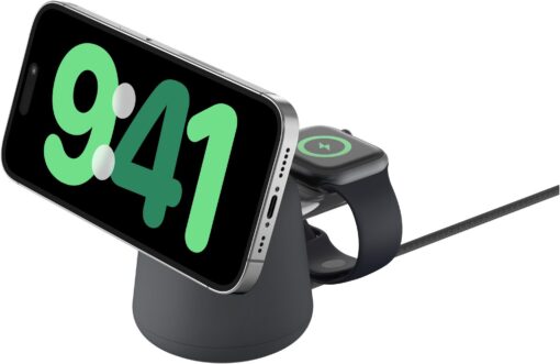 Belkin 2 in 1 MagSafe Wireless Charger Stand 15W - Charcoal