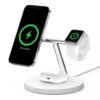 Belkin 3 in 1 MagSafe Wireless Charger Stand 15W - White