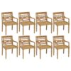 Braman Stacking Teak Patio Dining Armchair