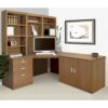 Brelynn 5 Piece L-Shape Computer Desk Office Set with Hutch