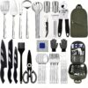 Camping Essentials Camping Accessories Gear Must Haves Camper Tent Camping Kitchen Rv Cooking Set Camping Cooking Utensils Set Supplies Gadgets