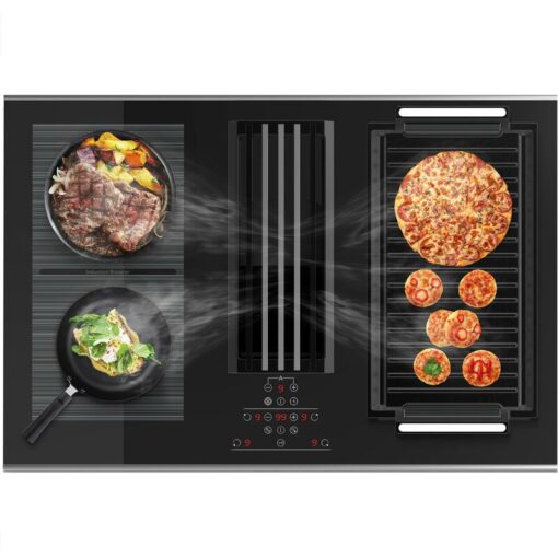 Cata - ART29193 Futura 77cm icon Flex Venting Induction With Downdraft Gunmetal