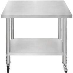 Catering Work Bench Table Stainless Steel Food Prep Kitchen