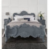 Chloe Antique French Style Grey Bed