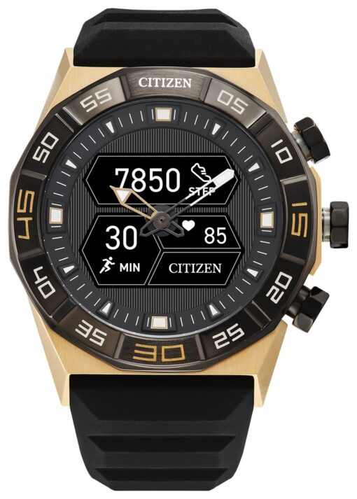 Citizen Gold Colour Bezel Gen 2 Silicone Strap Smart Watch