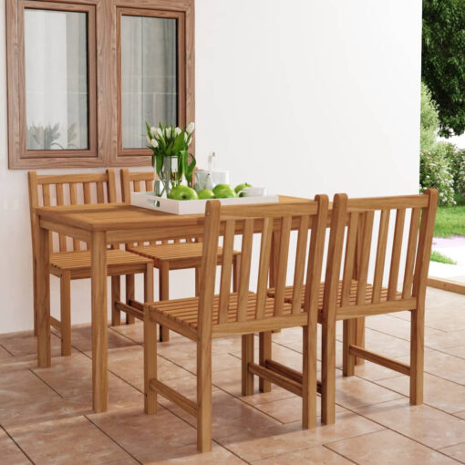 Coalville Rectangular 5 - Piece 4 - Person 140Cm L Outdoor Table Set