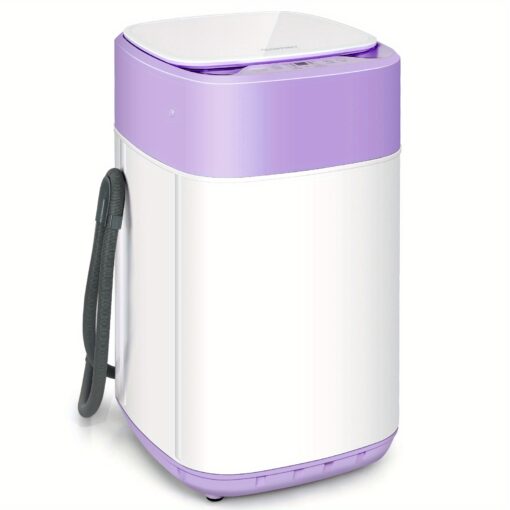 Costway 8lbs Portable Fully Automatic Washing Machine W/ Drain Pump Purple