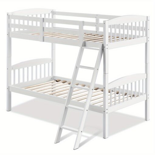 Costway Hardwood Bunk Wood 2 Kid Bed