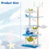 Costway Ocean-themed Cat Tree, W/ Sisal Covered Scratching Posts, Condo Perch Indoor Tower