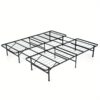 Costway Queen/ King Folding Metal Platform Bed Frame 13 Inch Mattress Foundation 660 Lbs