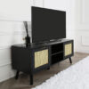 Craven Cane TV Unit in Black