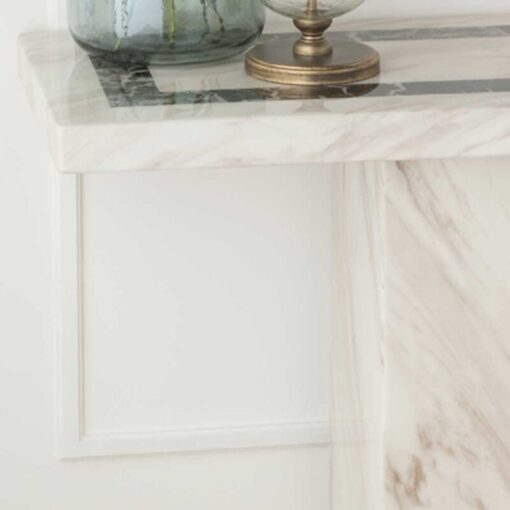 Cream Marble Console Table- RME-HT