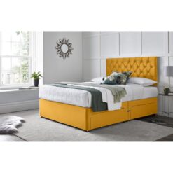 Crosslin Divan Bed with 24" Headboard on Struts