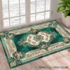 Crystal Velvet Luxury Vintage Pattern Carpet, Suitable For Use In Hotel Cafe Bread Room Bedroom Living Room Aisle And Other Scenes For Hotel