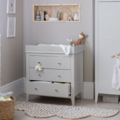 Cuggl Canterbury Nursery Chest Drawer - Light Grey