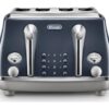 DELONGHI Icona Capitals CTOC4003.BL 4-Slice Toaster - Blue, Blue