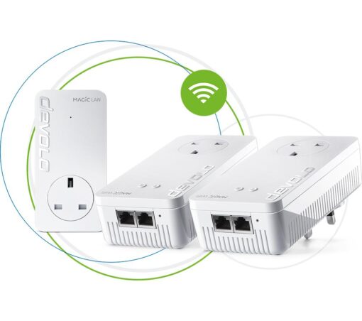 DEVOLO Magic 1 8369 WiFi Powerline Adapter Kit - Triple Pack, White