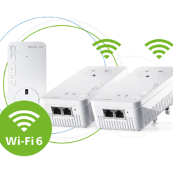 DEVOLO Magic 2 8826 WiFi 6 Powerline Starter Kit - Triple Pack, White