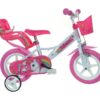 DINO BIKES Unicorn Kids' 12" Bike, Pink,White,Patterned