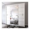 Dako Furniture - Lizbona 2 Sliding Door Wardrobe with Full-Length Mirror - Spacious, Stylish, and Customizable - 203cm White