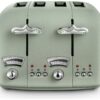 De'Longhi CTO4.GR Argento Flora 4 Slice Toaster - Green