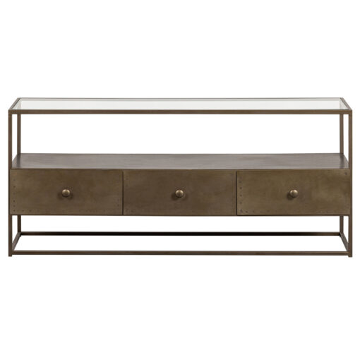 Depart Tv-Stand Metal Antique Brass