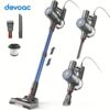 Devoac I8 Corded Vacuum Cleaner, 600w 23kpa Stick Vacuum, Free-stand 6 In 1 Powerful Lightweight Handheld Vacuum For Hard Floor Carpet Pet Hair Home