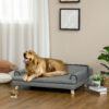 Dog Sofa With Legs Water-resistant Fabric, Pet Chair Bed For Large, Medium Dogs, 100 X 62 X 32 Cm