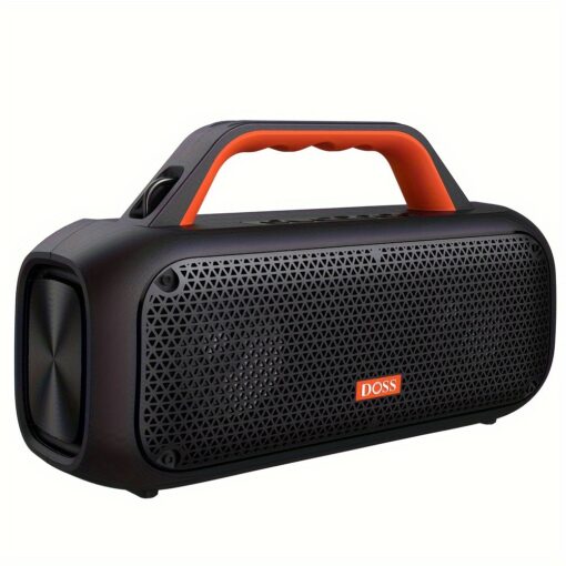 Doss Extreme Boom Outdoor Speaker With 60w Mighty Sound, Deep Bass, 30h Playtime, 10400mah Power Bank, With Portable Strap For Camping, Pool, Beach,