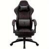 Dowinx Gaming Pu , Ergonomic Computer Massage Lumbar , Footrest