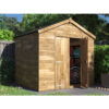 Dunster House Ltd. - Dunster House Bike Shed 2.4m x 1.8m Storage Garden Building Wooden Pressure Treated Overlord Apex