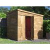 Dunster House Ltd. - Dunster House Bike Shed Storage 2.4m x 1.8m Garden Building Wooden Overlord Pent Roof With Window