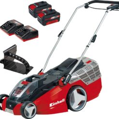 EINHELL GE-CM 43 Li M Cordless Rotary Lawn Mower - Red & Black