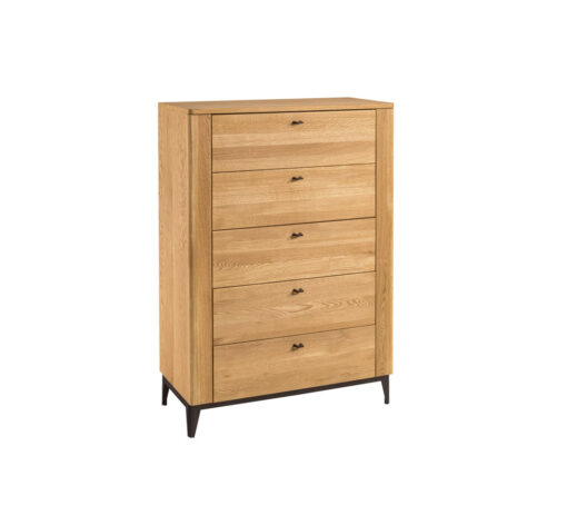 Eastmont Manufactured + Solid Oak Wood 5-Drawer Sideboard