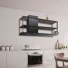 Elea wall hood 180x50 cm. - Black - left chimney - 900 m3/h - Baraldi