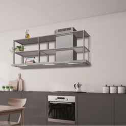 Elea wall hood 180x50 cm. - Stainless steel - right chimney - 900 m3/h - Baraldi