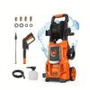 Electric Pressure Washer, Foam Cannon, 4 Different Pressure Tips, Power Washer, 4000psi Max 2.6 Gpm, For Cars Fences Driveways Patios Home Cleaning