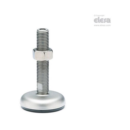 Elesa - lmr Levelling feet Steel or stainless steel base and stem Threaded stem lm