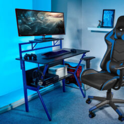 Ergonomic 2 Tier Gaming Computer Desk