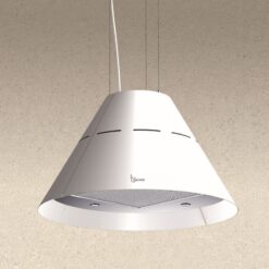 Eva hanging hood diameter 60 cm. - White - 800 m3/h - Baraldi