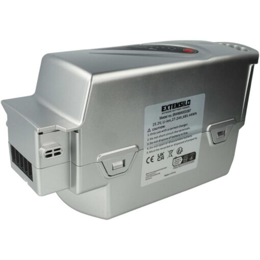 Extensilo - 1x Battery compatible with Helkama TE2800, E2800A, E2800, Jopo Electro E-Bike (27.2 Ah, 26 v, Li-Ion) - Silver